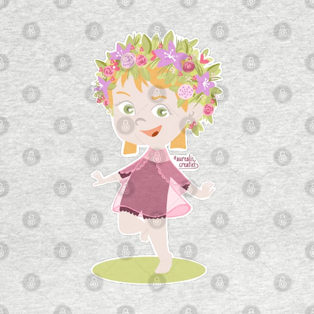 Midsummer flower girl by Aurealis